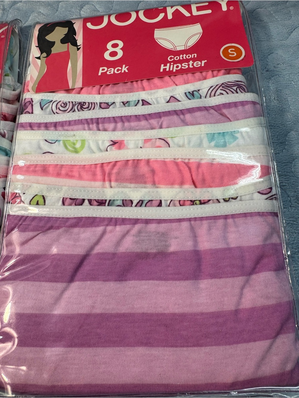 Jockey Girls' Pink and Purple Cotton Hipster 16-Pack (2 x 8) - Picture 2 of 7